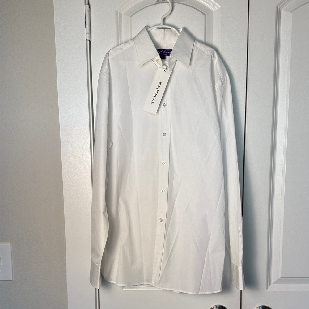 Ralph Lauren Women's White Button Up Top